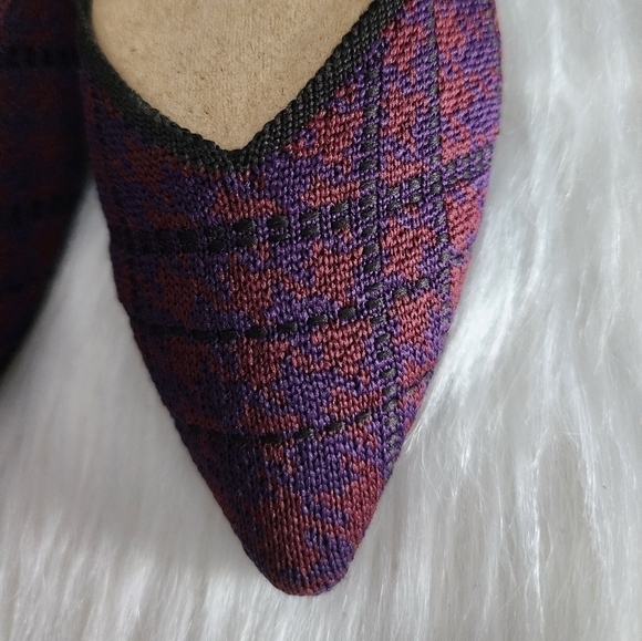 *NIB* Rothy's The Point in Cranberry Plaid - Picture 6 of 11